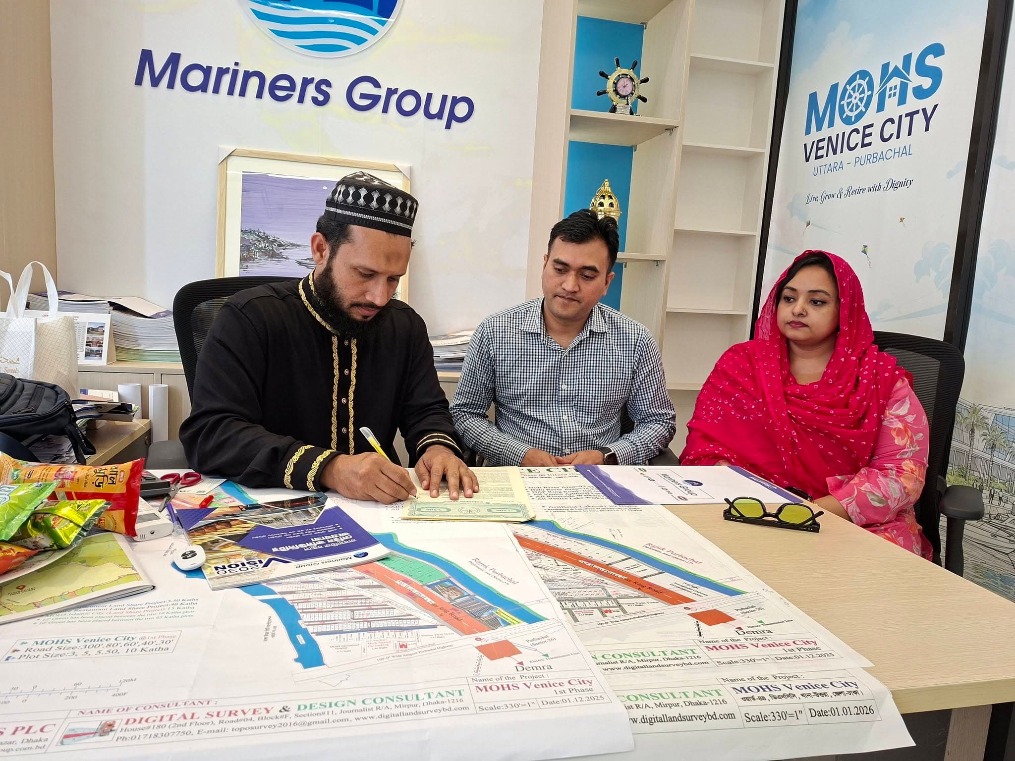 We are proud to share a remarkable milestone for our community.
Ch. Engr. Mehedi Hasan (27th Batch, Marine Fisheries Academy) has taken a confident step forward by securing his land share in MOHS Venice City and joining the journey as a Director.
This is more than an investment—it’s a commitment to a vision where mariners build, grow and succeed together on an interest-free platform.
Every step like this strengthens our network and brings us closer to a future built by our own people.
Let’s move forward together.
MOHS Group
MOHS Venice City
Marine Officers Boat Club S